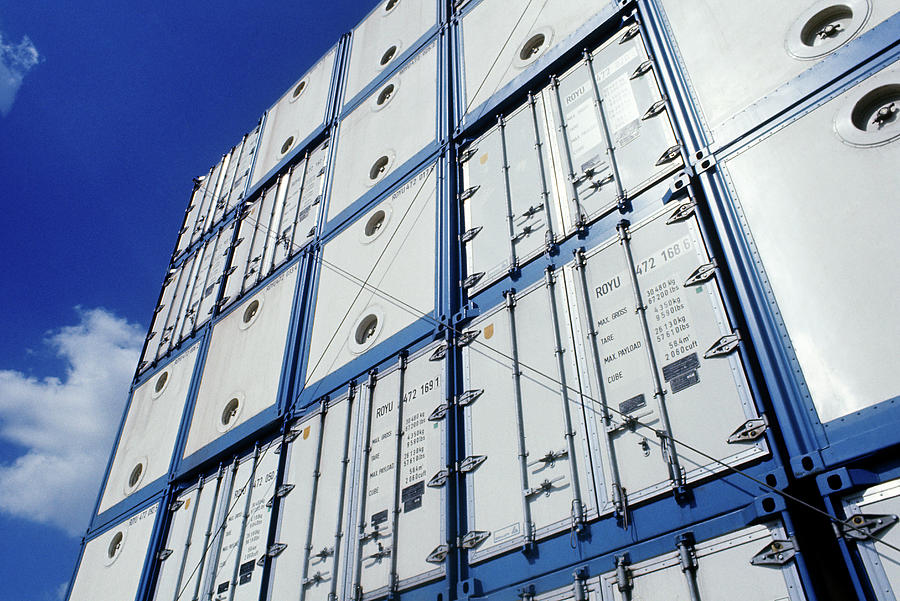 Cargo Containers Photograph by Ton Kinsbergen/science Photo Library
