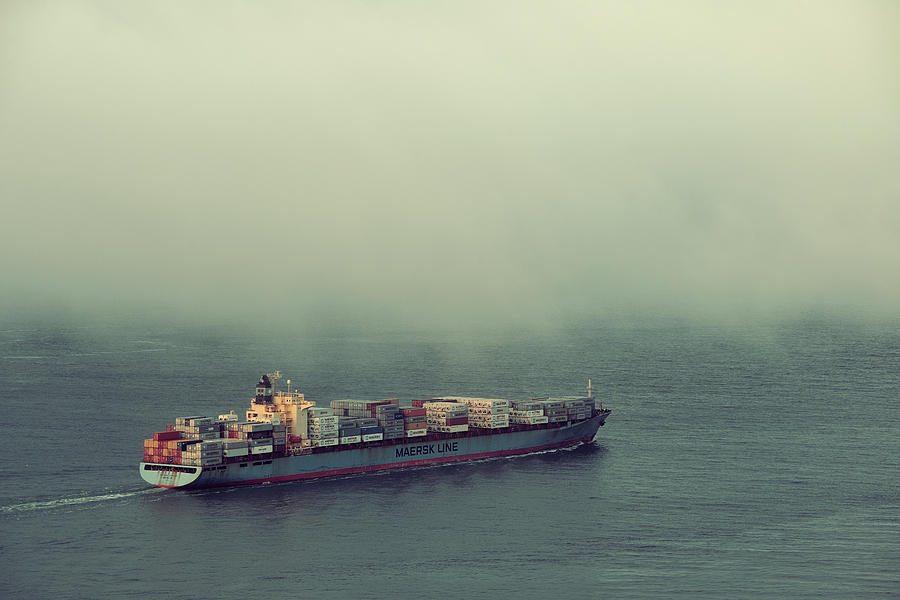 Cargo ship Photograph by Songquan Deng