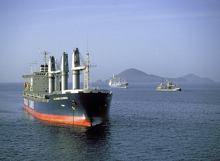 Large Photograph - Cargo Ships Panama II by Buddy Mays.