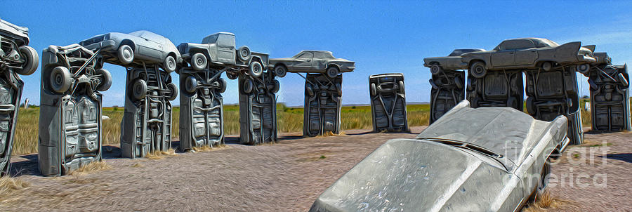 Carhenge Photograph - Carhenge - 10 by Gregory Dyer