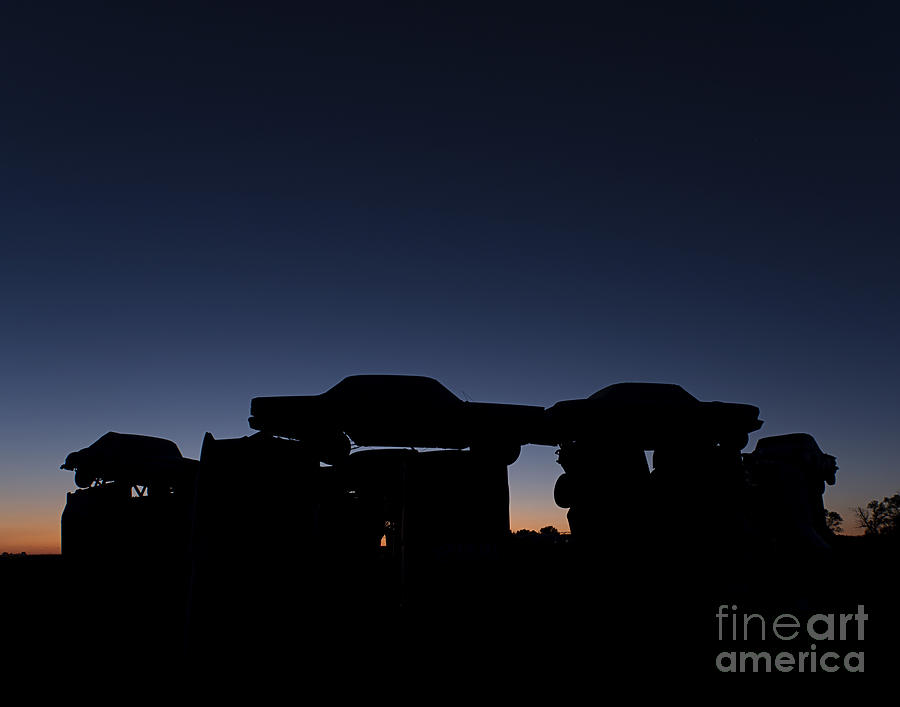 Carhenge Silhouette Photograph by Art Whitton