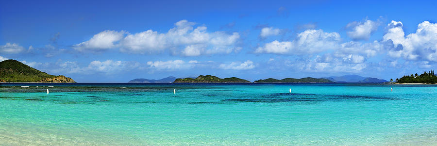Caribbean Beach Panorama Photograph by Luke Moore
