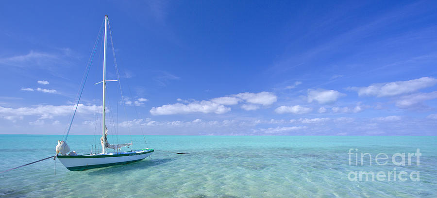Boat Photograph - Caribbean Chill time by Marco Crupi