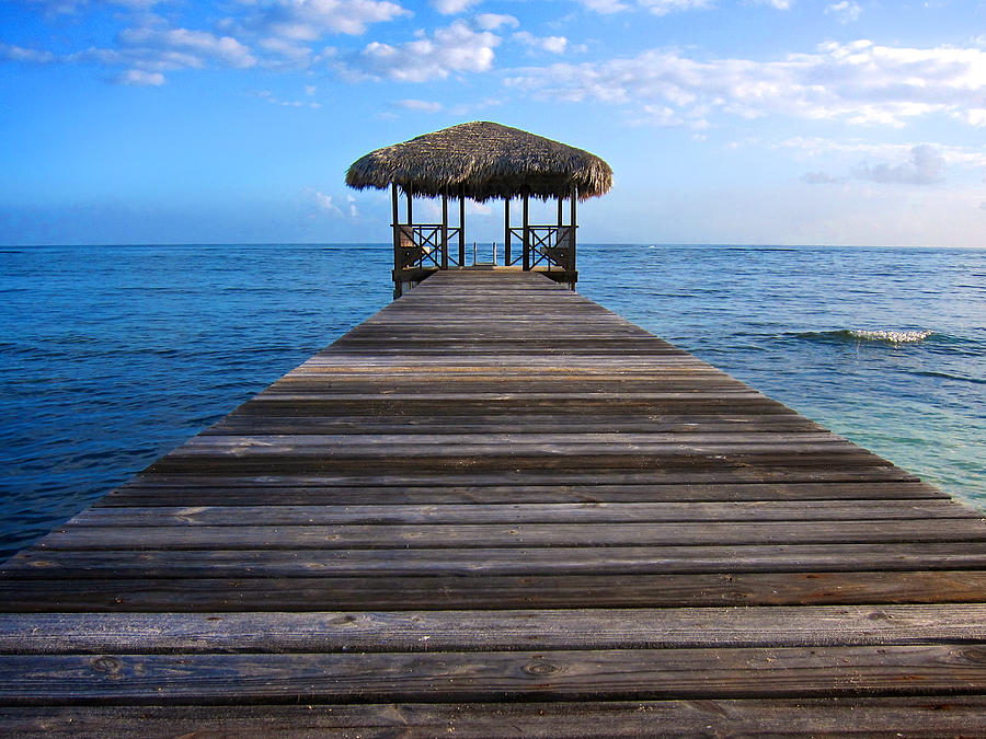 Caribbean Dock Photograph by Mary Lee Dereske