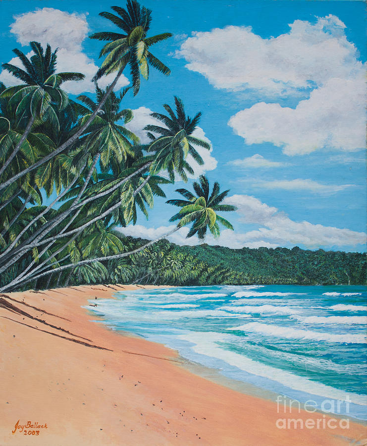 Beach Painting - Caribbean Jewel by Joy Ballack