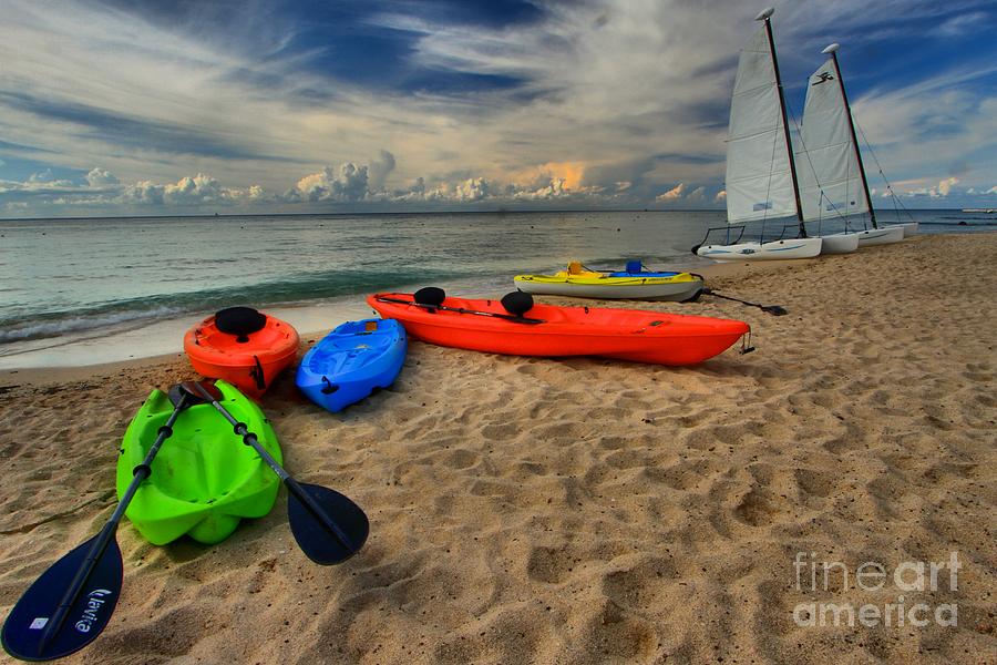 Caribbean Kayaks Photograph by Adam Jewell