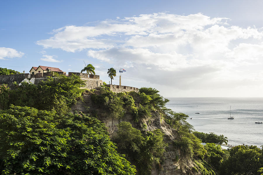 Caribbean, Netherland Antilles, St. Eustatius, Oranjestad, Fort Oranje Photograph by Westend61