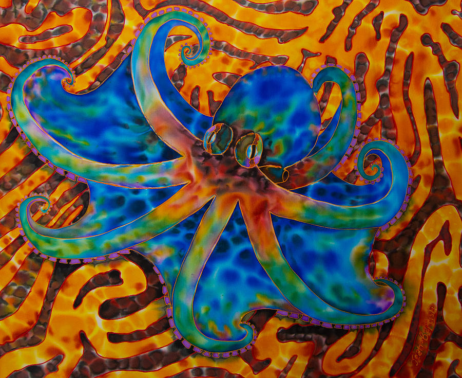 Caribbean Octopus #2 Painting by Daniel Jean-Baptiste