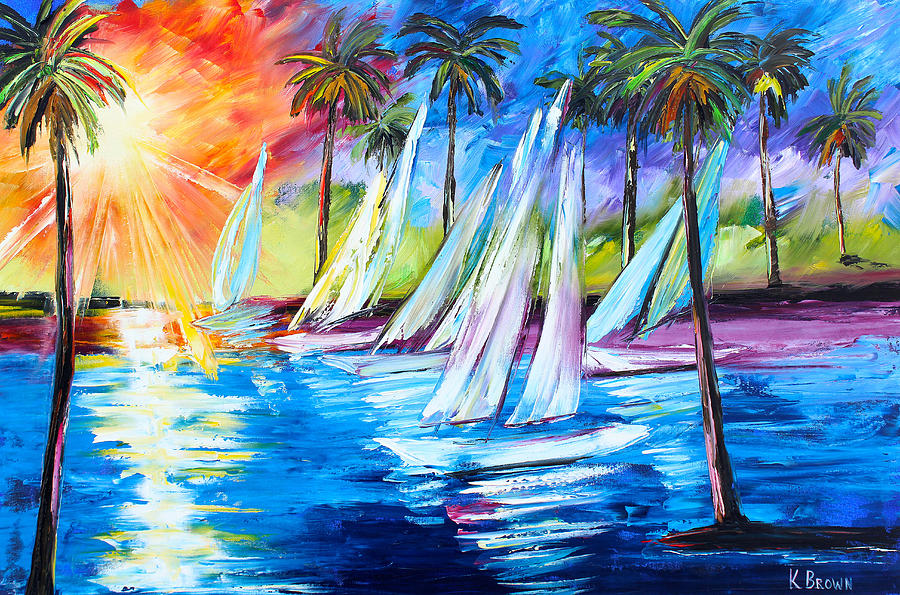 Caribbean Paradise Painting by Kevin  Brown