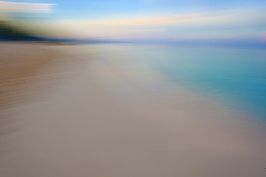Beach Photograph - Caribbean Sea Abstract by Paul Huchton