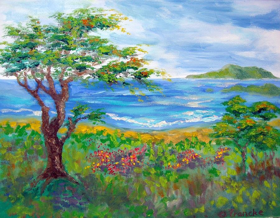 Caribbean Seascape Painting By David Francke