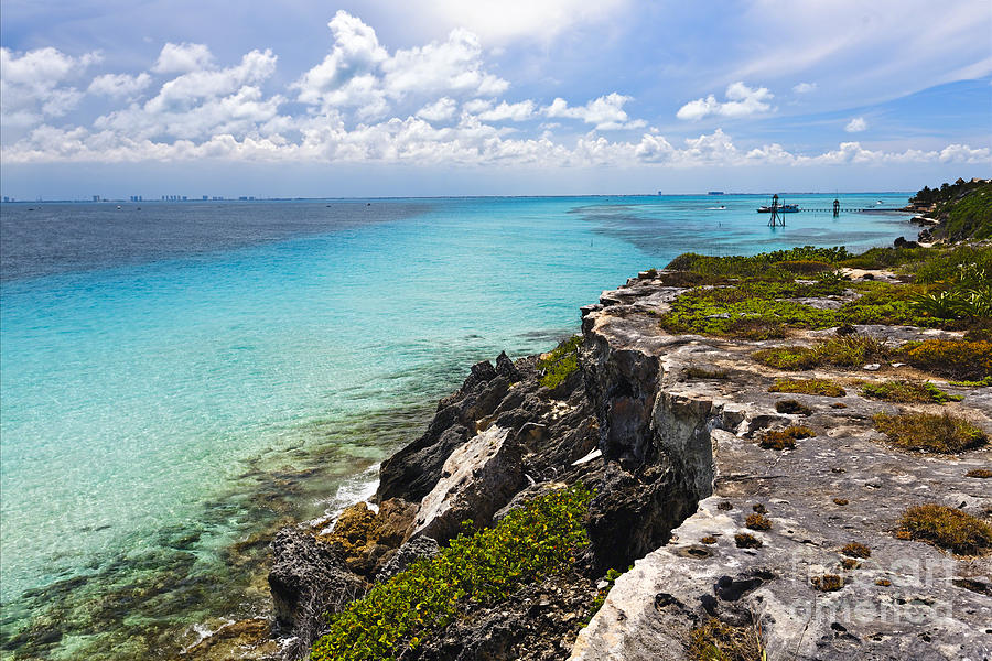 Caribbean Shoreline at Punta Sur Photograph by George Oze | Fine Art ...