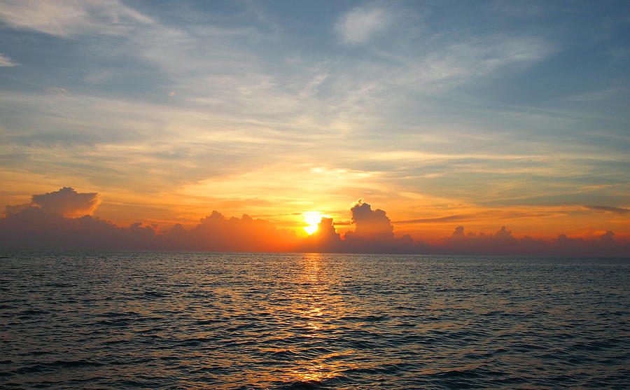 Sunset Photograph - Caribbean Sunset by Amy McDaniel