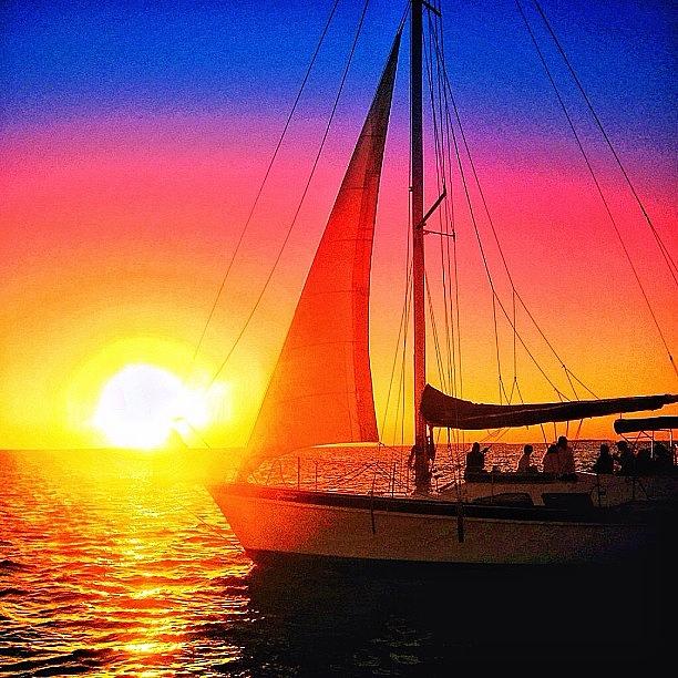 Caribbean Sunset Photograph by Ann Jungblut