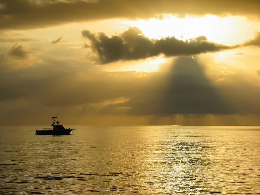 Caribbean Sunset Photograph by Bob Mintie