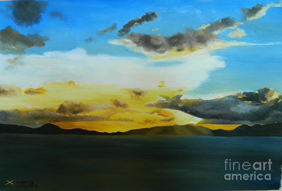 Sunset Painting - Caribbean Sunset I by Kenneth Harris