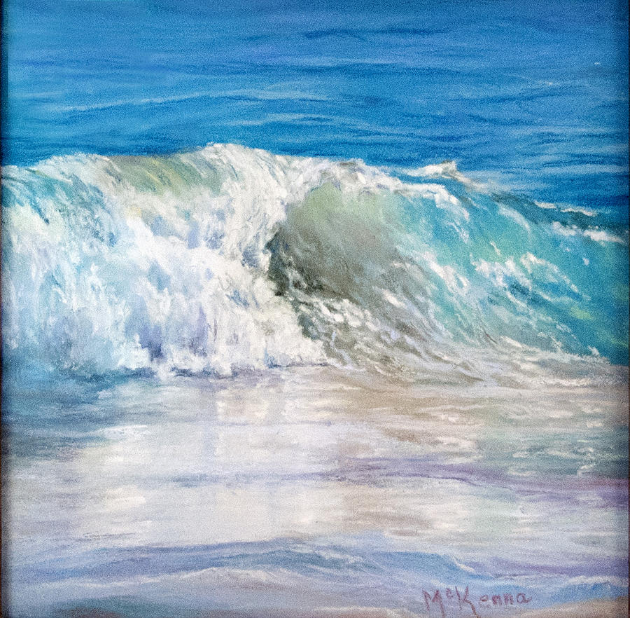 Caribbean Surf Pastel by Judith McKenna - Fine Art America