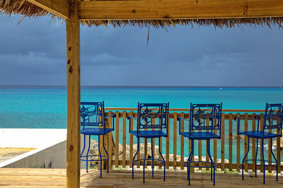 Caribbean view-Island grill Grand Cayman Photograph by Eti Reid