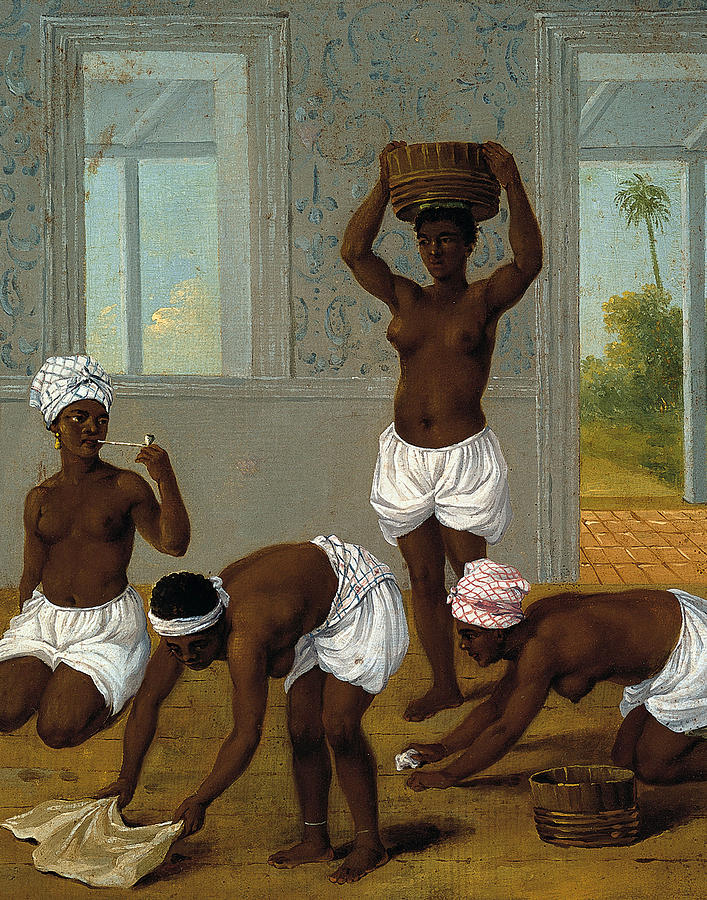 Agostino Brunias Painting - Caribbean Woman in an Interior. San Vincente by Agostino Brunias