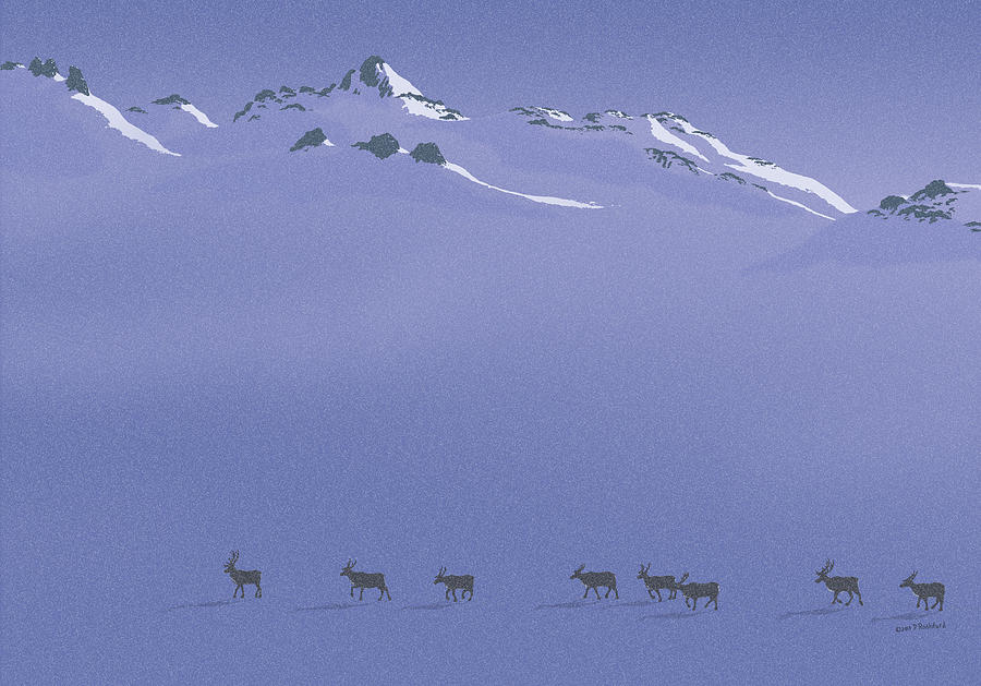 Caribou Trail Digital Art by Peter Rashford