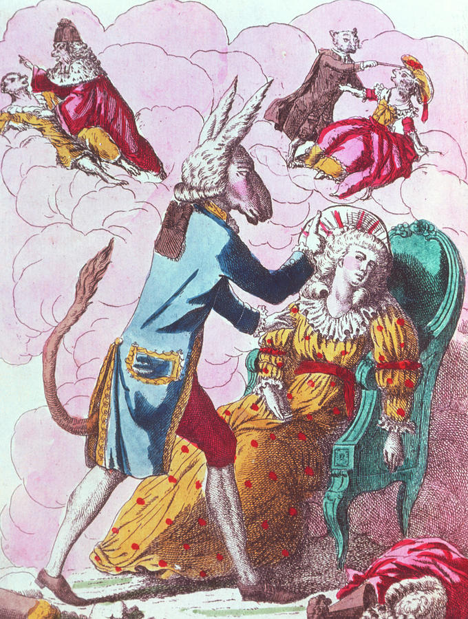 Caricature Of Mesmers Animal Magnetism Photograph by Jean-loup Charmet/science Photo Library