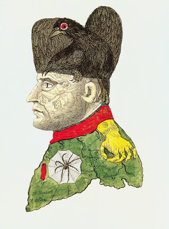Portrait Drawing - Caricature Of Napoleon Bonaparte by English School