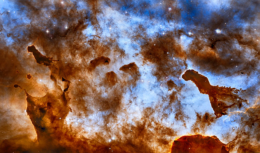 Carina Nebula-dust pillars Photograph by Eti Reid