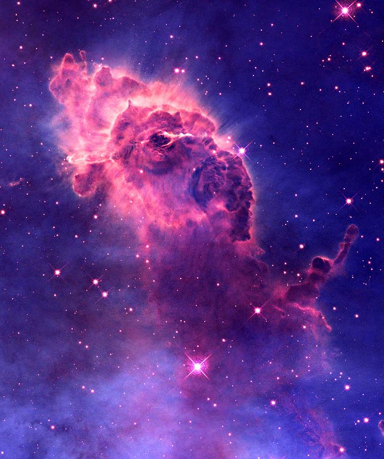 Hydrogen Photograph - Carina Nebula Enhanced II by L Brown