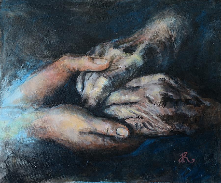 Caring Hands Painting by Helgunn Ravonsheed - Pixels