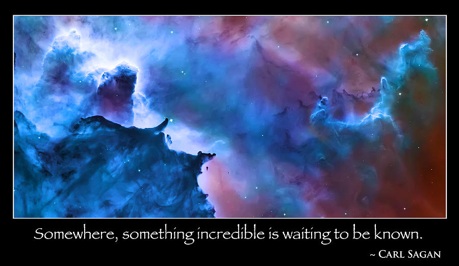 Carl Sagan Quote and Carina Nebula Photograph by Jennifer Rondinelli Reilly - Fine Art Photography