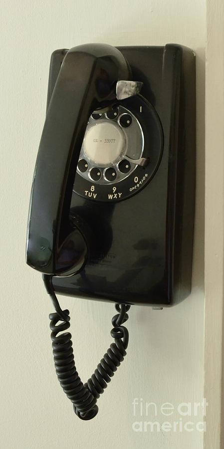 Carl Sandburgs Old Wall Phone Photograph by Bob Sample