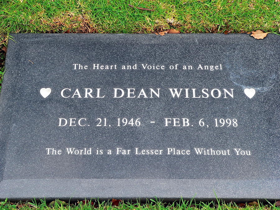 Carl Wilson Grave Photograph by Jeff Lowe