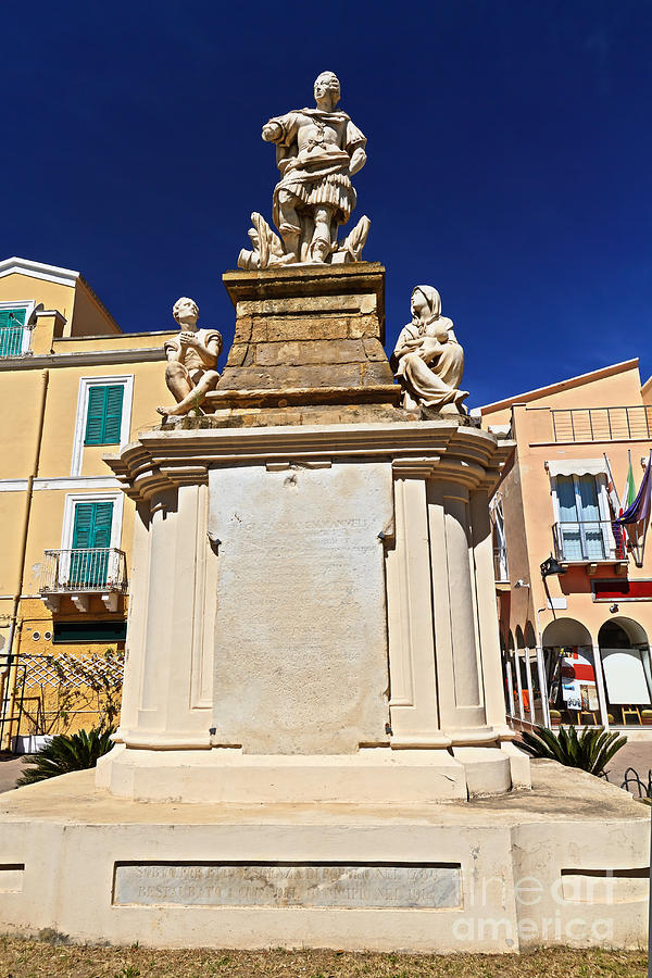 Carlo Emanuele statue in Carloforte Photograph by Antonio Scarpi