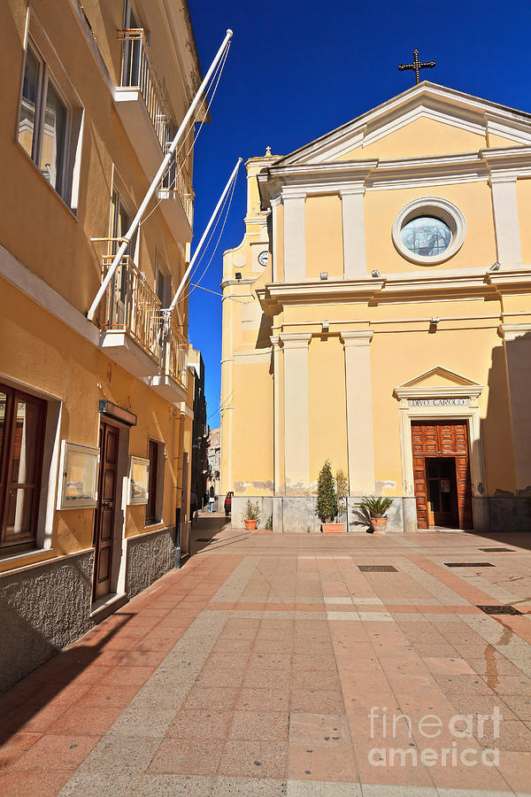 Carloforte - San Carlo church Photograph by Antonio Scarpi