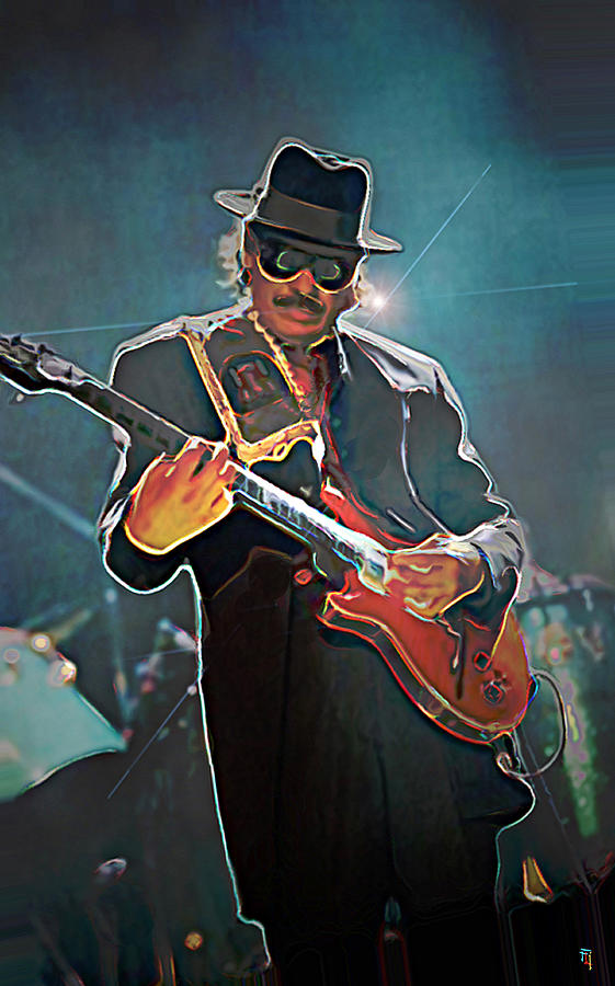 Carlos Santana Digital Art - Carlos Santana #1 by  Fli Art