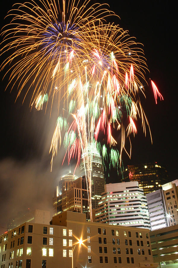 Charlotte Fireworks Photograph by Joseph C Hinson