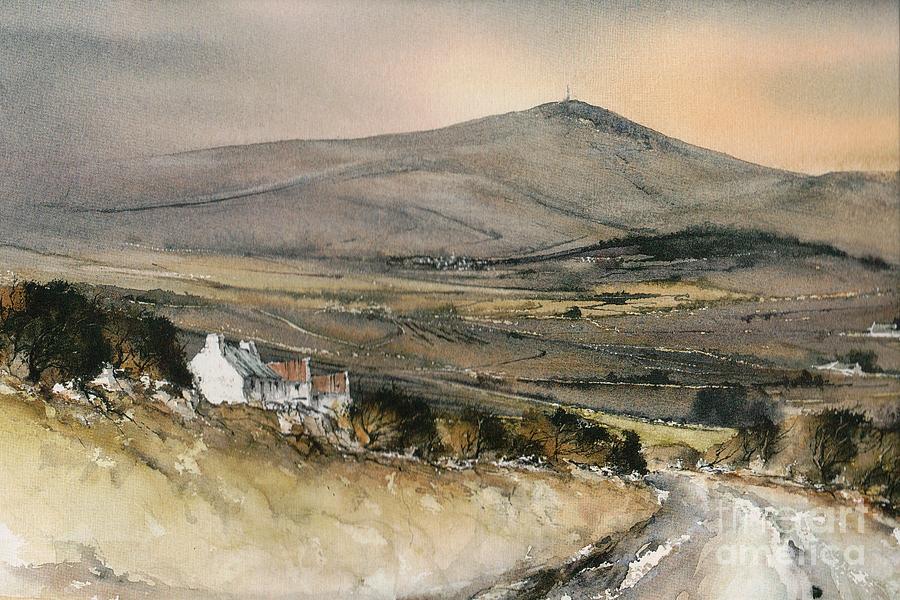 Ireland Mixed Media - CARLOW Mount Leinster  by Val Byrne