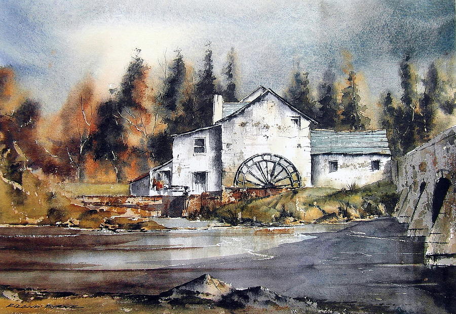 Carlow Rathvilly Mill Mixed Media by Val Byrne