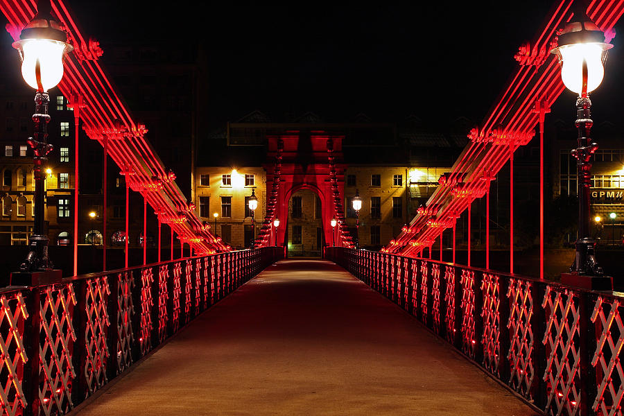 Carlton place suspension footbridge Photograph by Grant Glendinning