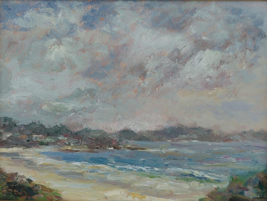 Carmel Beach Painting by Edward White