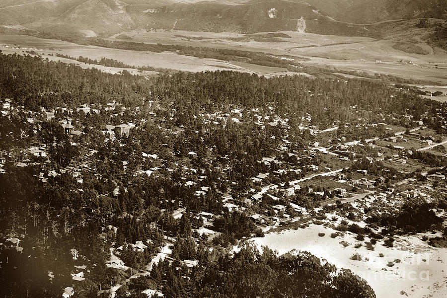 Beach Photograph - Carmel California Circa 1924 by Monterey County Historical Society