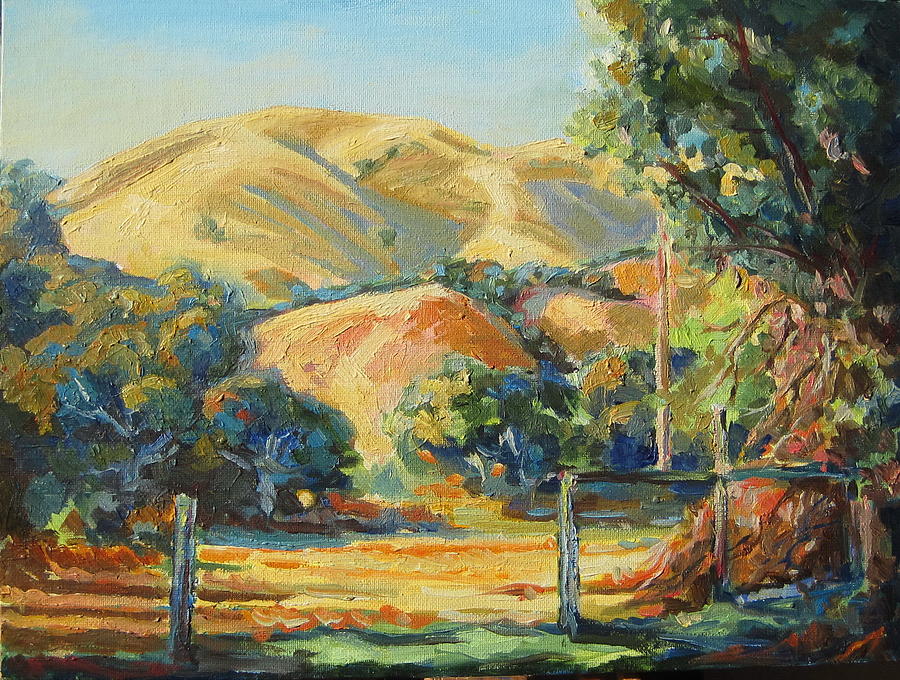 Carmel California Hills Painting by Thomas Bertram POOLE