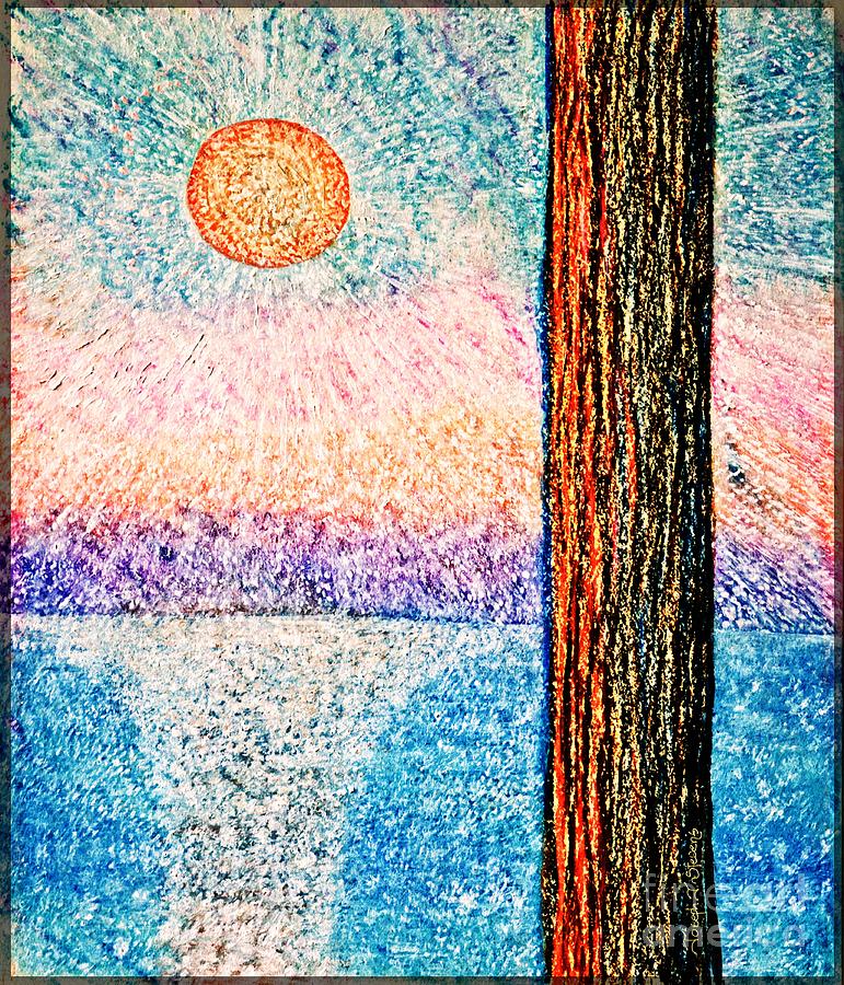 Carmel Highlands Sunset Painting by Joseph J Stevens