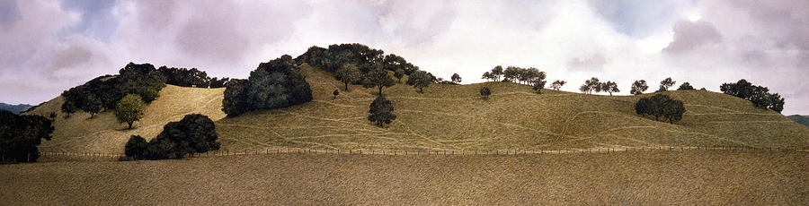 Carmel Hills Painting by Tom Wooldridge