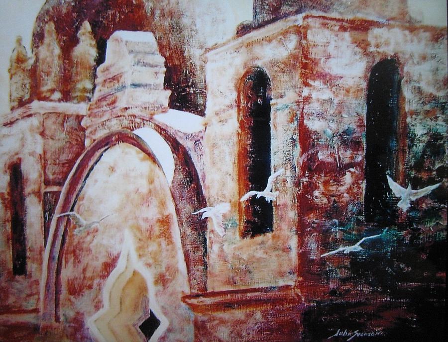 Carmel Mission Painting by John Svenson