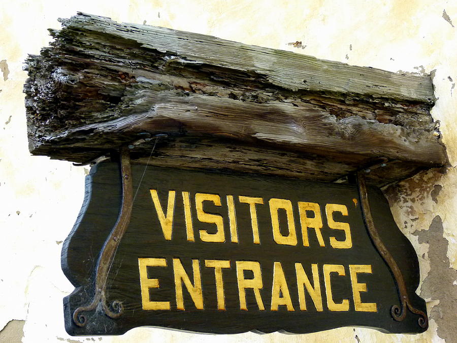 Carmel Visitors Entrance Sign Photograph by Jeff Lowe
