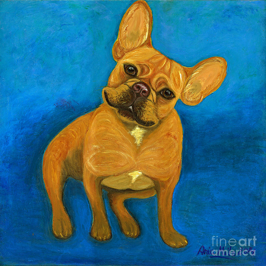 Carmen French Bulldog Painting by Ania M Milo