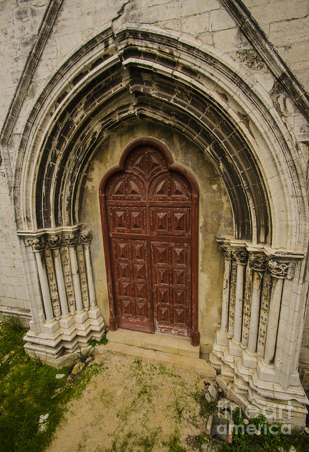 Carmo Convent Doorway Photograph by Deborah Smolinske