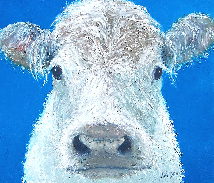 Carnation the cow Painting by Jan Matson