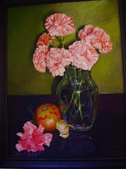 Carnations and Co. Painting by Paul Noel